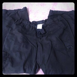 BLACK KOI SCRUB BOTTOMS BLACK SZ MEDIUM